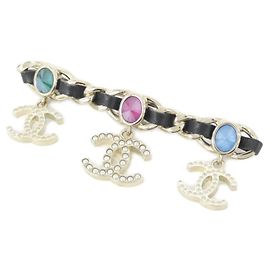 Chanel AB2960 Barrette Noir Blanc Multicolore Doré