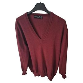 Christian Dior Wollpullover in Bordeaux Bordeaux