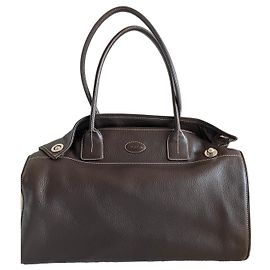 Bolsa Tod's em couro granulado marrom Marrom