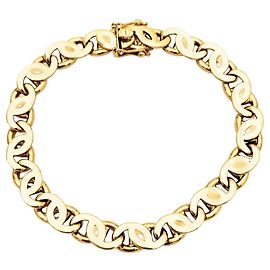 Autre Marque Pulsera de oro, eslabones de ojo de tigre. Otro