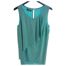 Autre Marque Coveri Light Blue Ruffle Top Blue