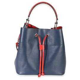 Louis Vuitton Navy Red Epi Neonoe MM Blu