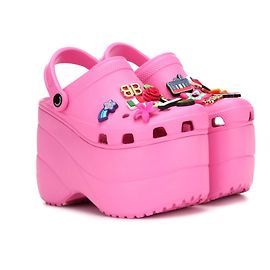 Balenciaga x Crocs Pink Platform Clogs Pink