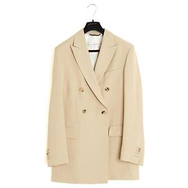 Golden Goose Deluxe Brand Golden Goose Deluxe Oversized Beige Linen-Blend Blazer Beige