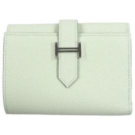 Cartera Trifold Hermès Bearn Combination Epsom Otro Verde