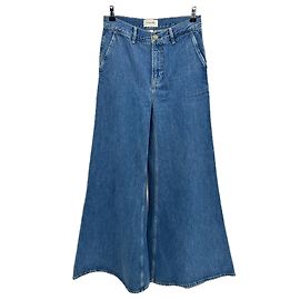 Frame Denim Vaqueros acampanados azul oscuro Azul