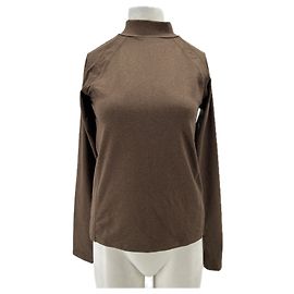 Autre Marque Top manche longue marron Brown