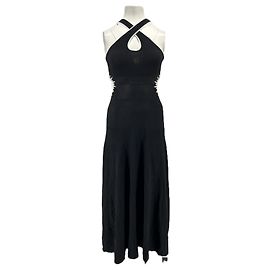 Abito maxi nero con cut-out Ba&Sh Nero