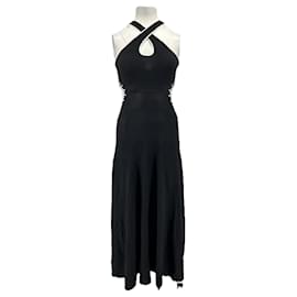 Ba&Sh Schwarzes Cutout Maxikleid Schwarz