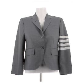 Thom Browne Kurzer Wollblazer Grau
