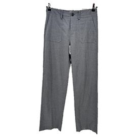 Autre Marque Pantalón gris con rayas Gris