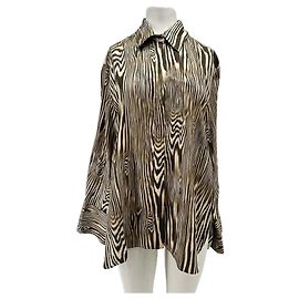 Autre Marque Camisa MALINA estampada de viscose marrom Marrom