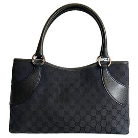 Bolsa Gucci GG Supreme Canvas Preta Preto