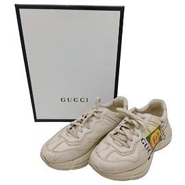 Gucci Ace Leder Sneaker Weiß Weiß