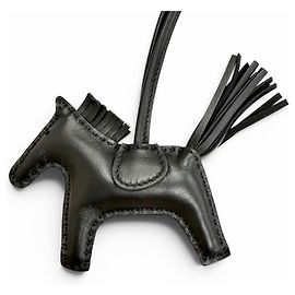 Hermès HERMES Rodeo Charm PM Agneau Milo So Black Bag Charm Black