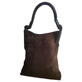 Autre Marque VBH Sac Hobo Loafer en daim marron Marron foncé