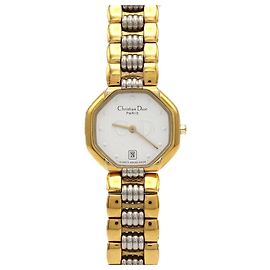 Reloj de pulsera Christian Dior 48.133 chapado en oro quartz Otro