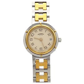 Reloj Hermès Clipper Combination SSxGP Quartz Otro