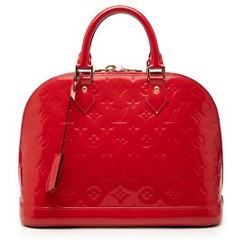 Louis Vuitton Alma PM Monogram Vernis rojo Roja