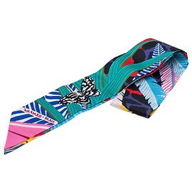 Pañuelo Twilly de seda Hermès Green Jaguar Quetzal Verde