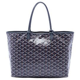 Goyard Blue Goyardine Saint Louis PM Blue Navy blue
