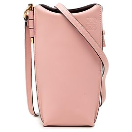 LOEWE Bolsa transversal Gate Pocket em couro rosa Rosa