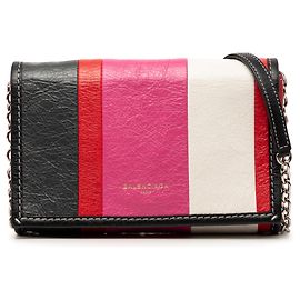Bolsa transversal Bazar em pele de cordeiro rosa Balenciaga Rosa Outro