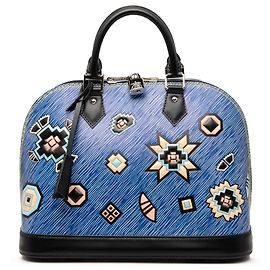 Louis Vuitton Blue Epi Denim Aztec Alma PM Otro