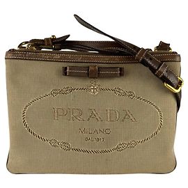Bolsa de ombro marrom Prada Marrom
