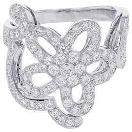 Van Cleef & Arpels 18K White Gold Diamond Band Ring Other