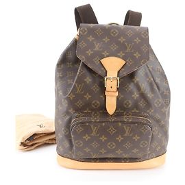 Louis Vuitton Monogram Montsouris GM Lederrucksack Braun