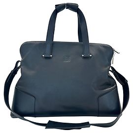 Loewe Black Leather Handbag for Men Black