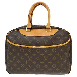 Sac à main Louis Vuitton Deauville Monogram Canvas 34 Marron