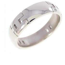 Hermès White Gold Ring Size 59 Other