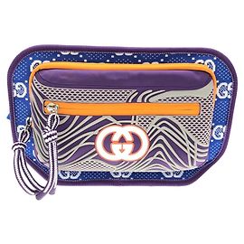 Gucci 752102 FAB7U Borsa a Spalla Argento Blu