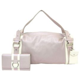 BOLSO + CARTERA LANCEL LAURE MANAUDOU CUERO IRIDISCENTE ROSA Rosa
