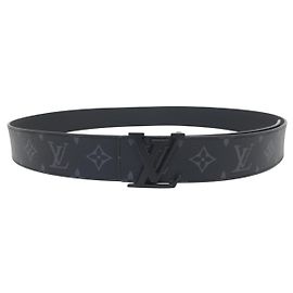 NEUER LOUIS VUITTON LV INITIALS MONOGRAM ECLIPSE M0449 T110 GÜRTEL Schwarz