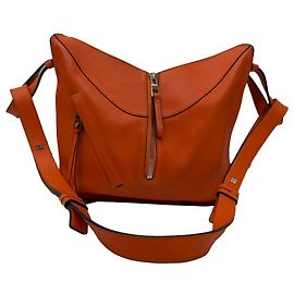 Loewe Small Hammock Shoulder Bag in Orange Calf Leather Orange