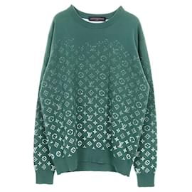 Louis Vuitton Monogram Gradient Baumwoll-Top Grün