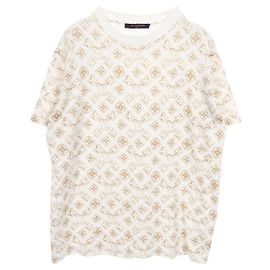 Louis Vuitton Monogram Cotton Top White Golden
