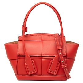 Bottega Veneta Maxi Intrecciato Mini The Arco Handtasche Rot