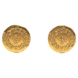 Orecchini Chanel Vintage Logo Clip D'oro