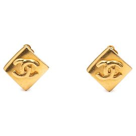 Orecchini a clip Chanel Vintage Coco Mark D'oro