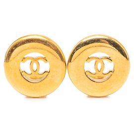 Orecchini a clip Chanel Vintage Coco Mark D'oro