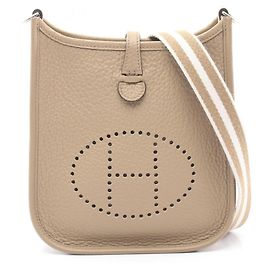 Hermès Bolsa de ombro Hermes Evelyne TPM Amazon Beige Malfa Bege