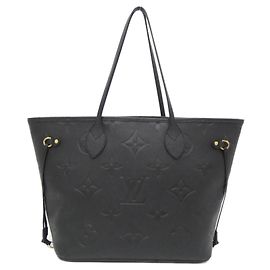 Bolso Louis Vuitton Monogram Empreinte Neverfull MM Negro Monograma
