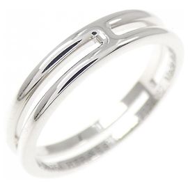 Anillo Ariane Hermès en oro blanco Dorado