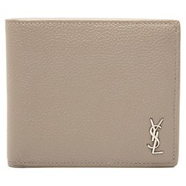 Cartera bi-fold Tiny Cassandra Saint Laurent Beige