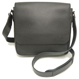 Louis Vuitton Taiga Roman PM Shoulder Bag Black