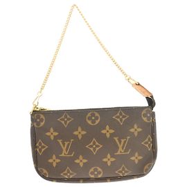 Louis Vuitton Mini pochette accessoires Canvas Mini Braun